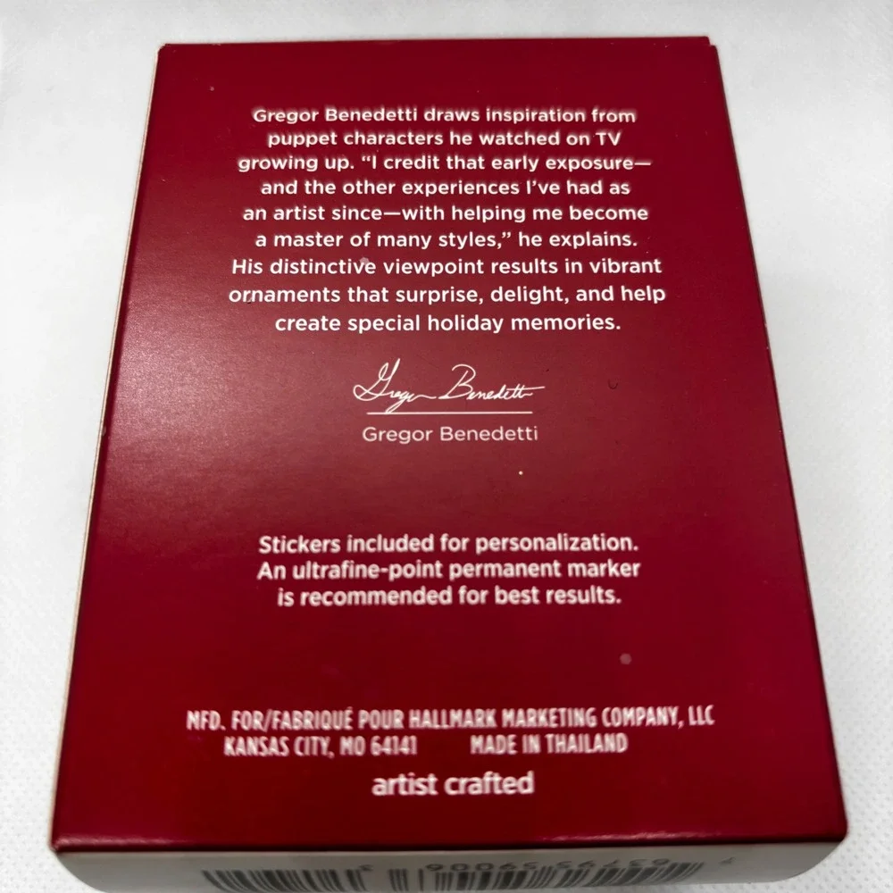 Hallmark Football Snowman Ornament Red 2020 Dated Personalizable